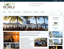 Tablet Screenshot of cocolococostarica.com